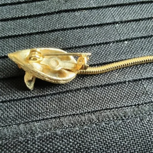 Vintage Gold Mouse Pin with moving Tail - Picture 5 of 5